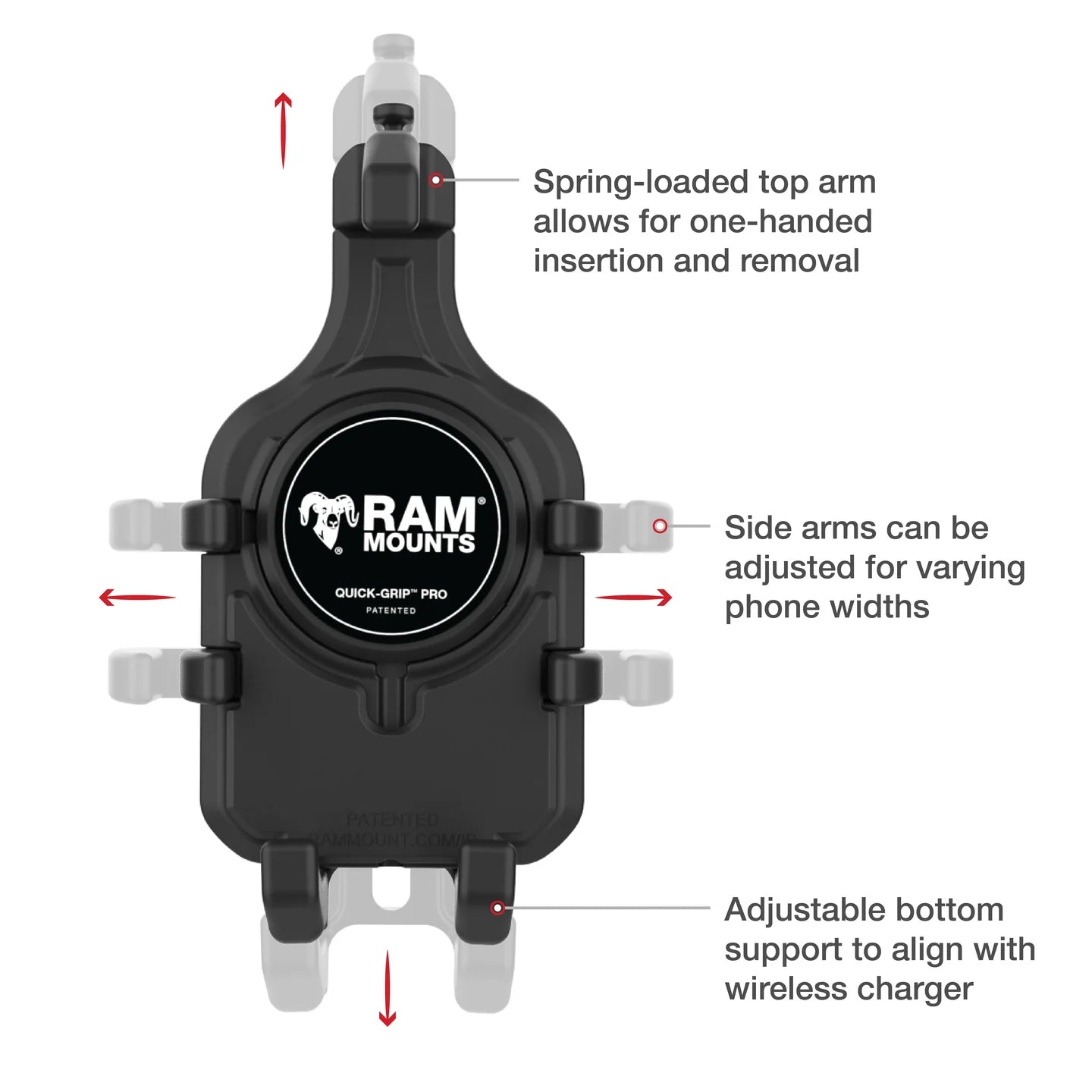 RAM MOUNTS | RAM Quick-Grip Pro Phone Holder
