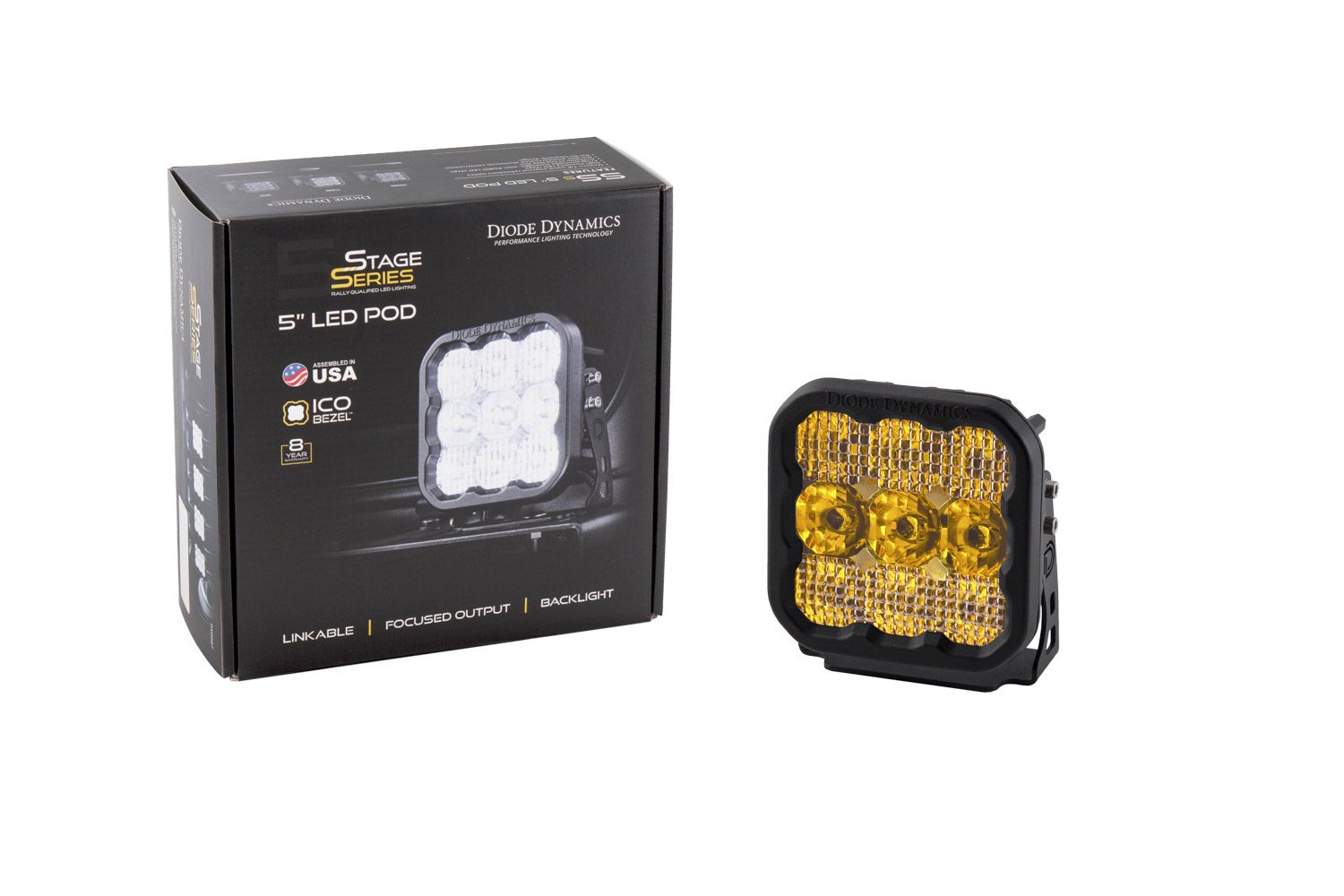 DIODE DYNAMICS | SS5 Yellow Sport LED Pod (One)