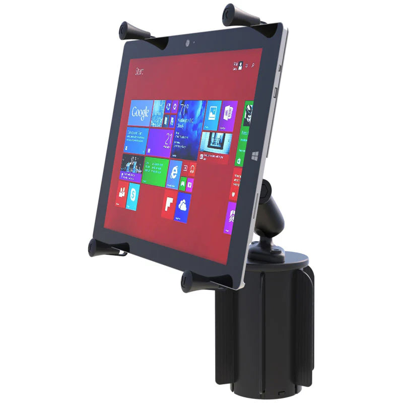 RAM MOUNTS | RAM X-Grip with RAM-A-CAN II Cup Holder Mount for 12"-13" Tablets