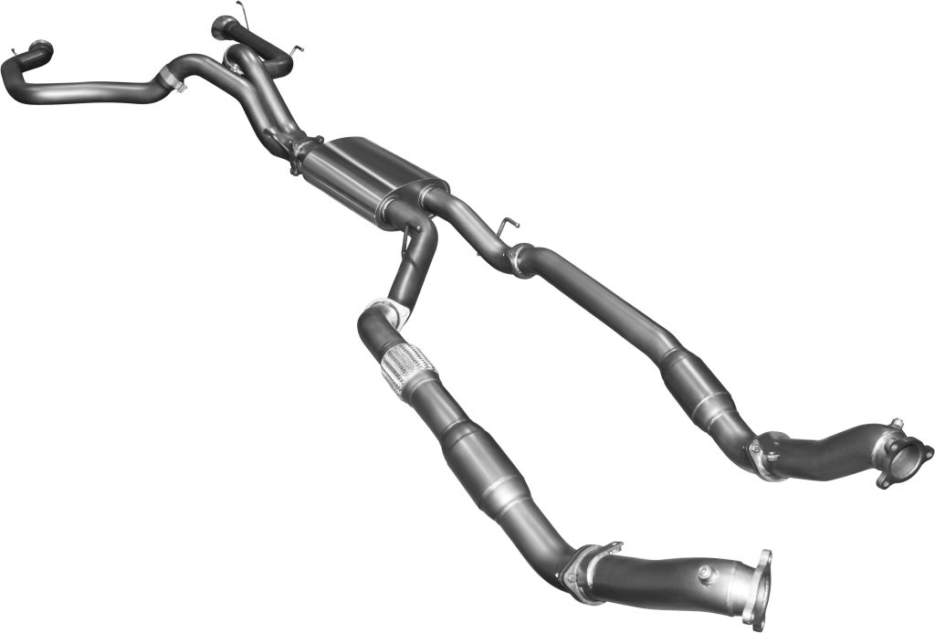 MANTA EXHAUSTS | VDJ200 4.5L V8 Turbo Back Without Cats, 3IN Dual, Exit L&R (With DPF) 2015 – 2021 (MKTY0109)