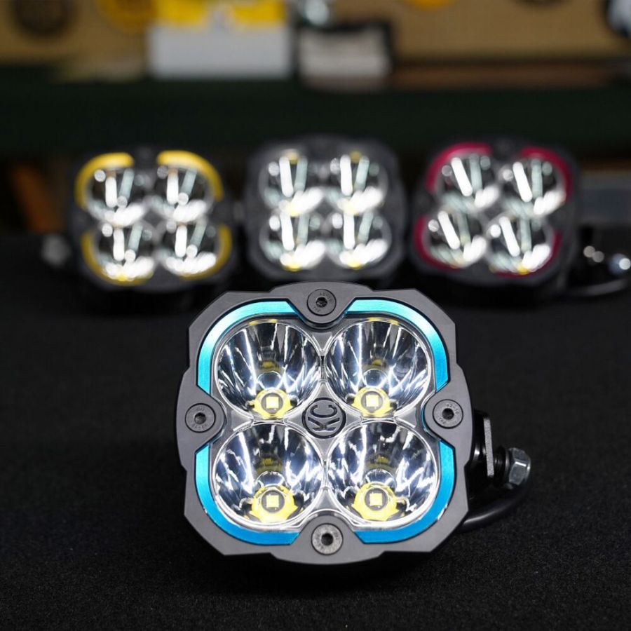 KC HILITES | FLEX ERA 4 - 1-Bezel Ring - ED Coated - Blue (30572)