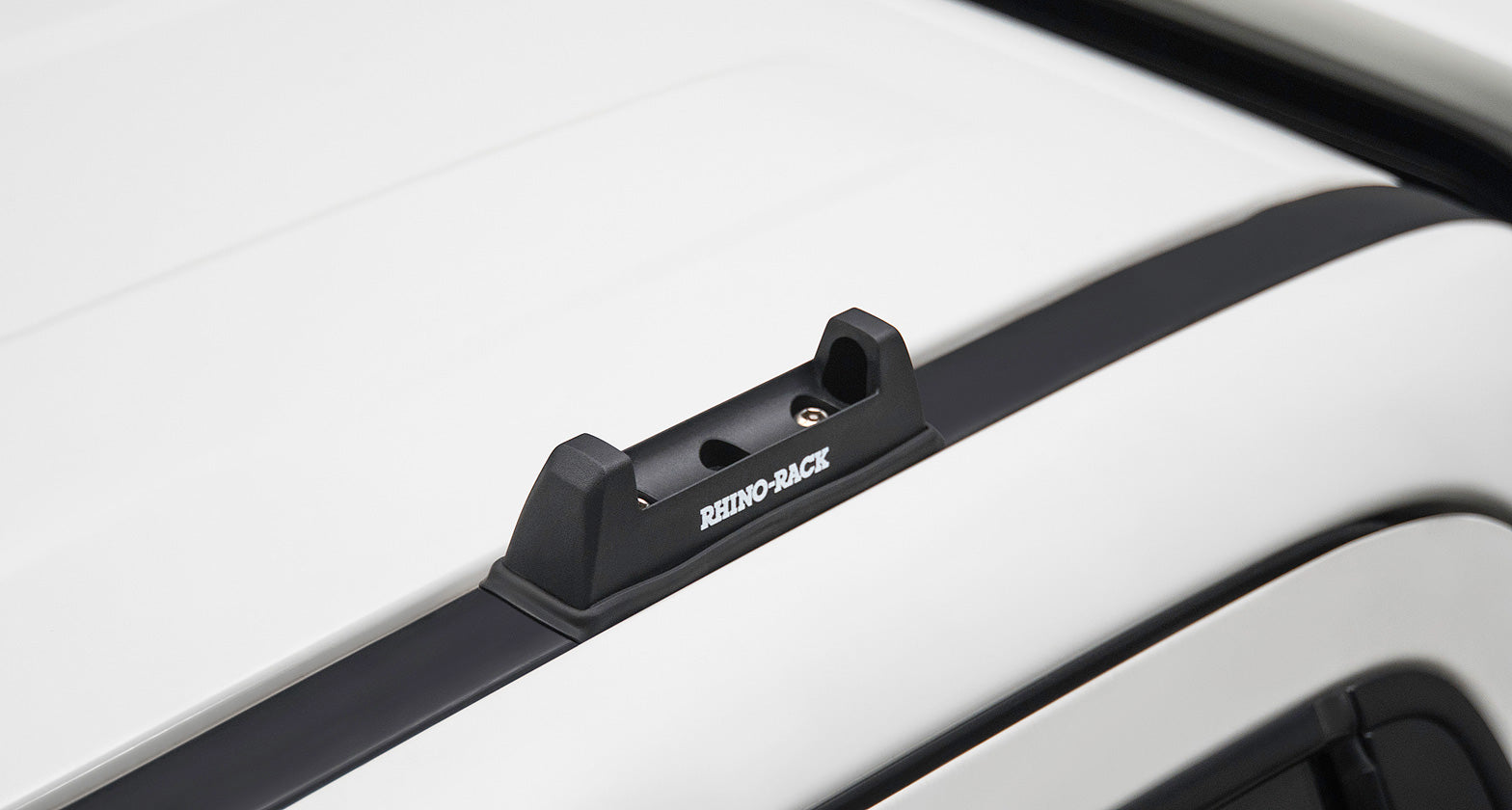 RHINO RACK | Heavy Duty RLT600 Ditch Mount Black 2 Bar Roof Rack (JA8416)