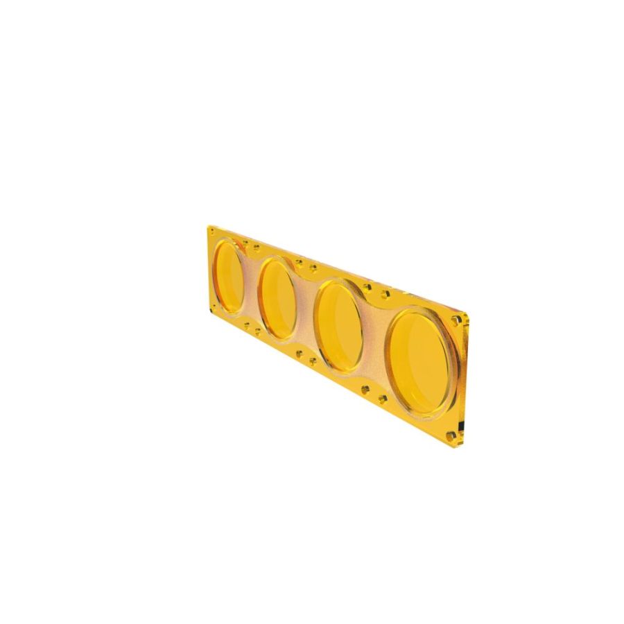 KC HILITES | FLEX ERA LED Light Bar - Performance Yellow Spot Beam Lens for Light Bars (4272)