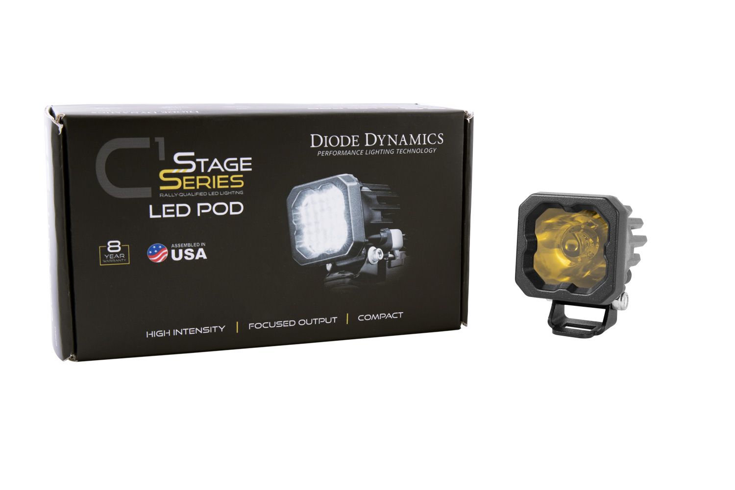 DIODE DYNAMICS | SSC1 Yellow Pro Standard LED Pod (One)