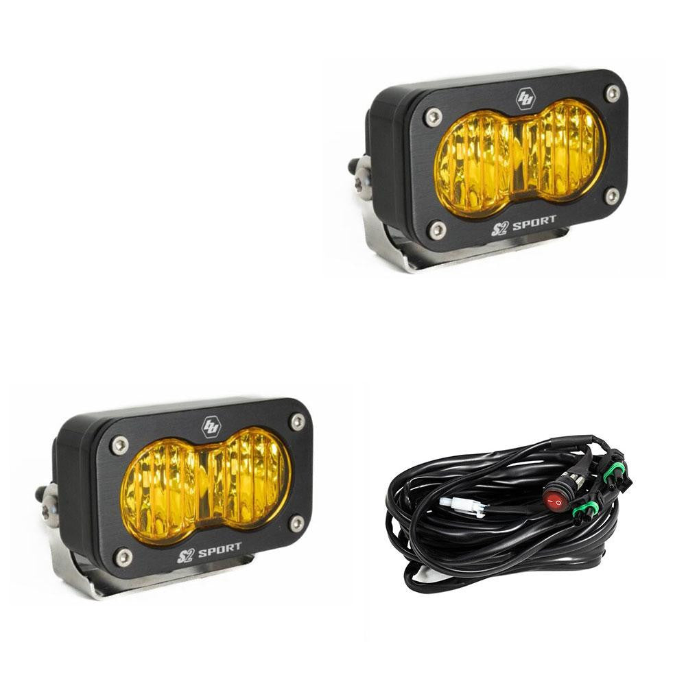 BAJA DESIGNS | S2 Sport Black LED Auxiliary Light Pod Pair Universal