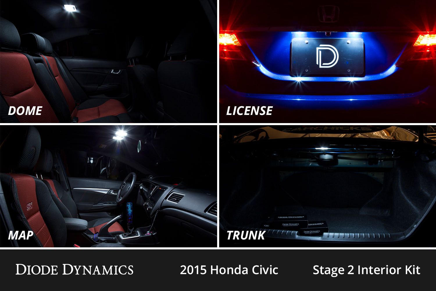 DIODE DYNAMICS | Honda Civic 2012-2015 Interior LED Conversion Kit