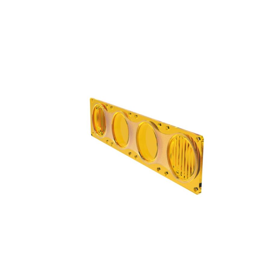 KC HILITES | FLEX ERA LED Light Bar - Performance Yellow Combo Beam Lens for Light Bars (4274)