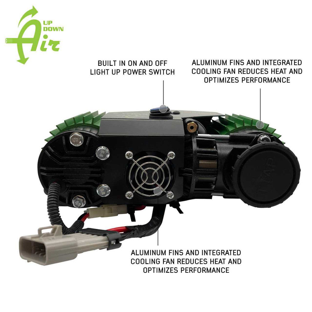 UP DOWN AIR | EGOI Permanent On Board Dual Motor Air Compressor System 6.1 CFM (12099918)