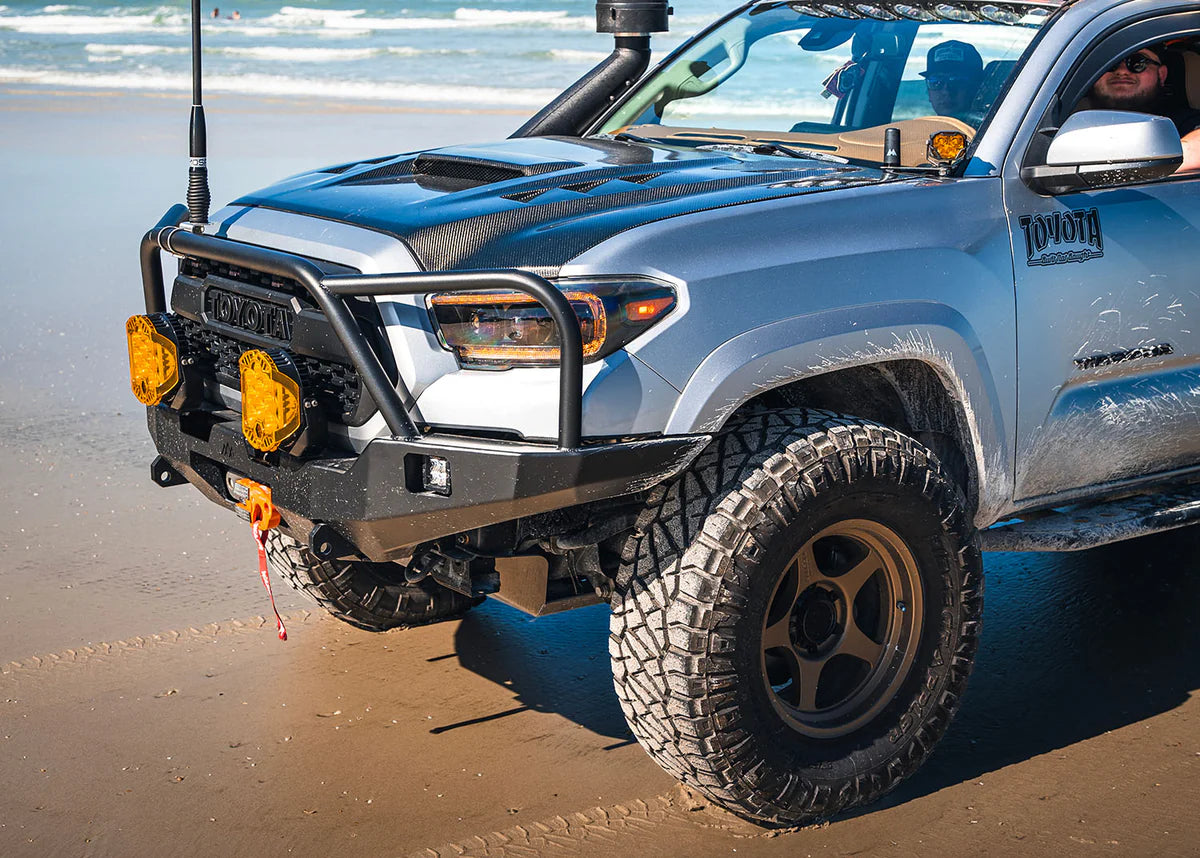 BACKWOODS | Tacoma 3rd Gen 2016-2023 Hi-Lite Overland Front Bumper Bull Bar (BWTY3T-103FGBBB)