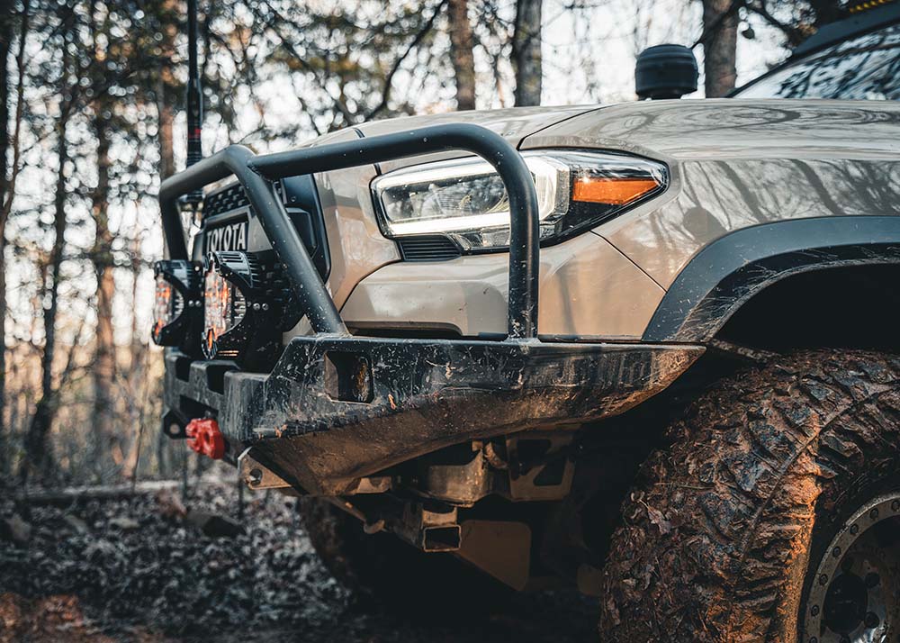 BACKWOODS ADVENTURE MODS | Tacoma 3rd Gen 2016-2023 Hi-Lite Overland Front Bumper Bull Bar (BWTY3T-103FGBBB)