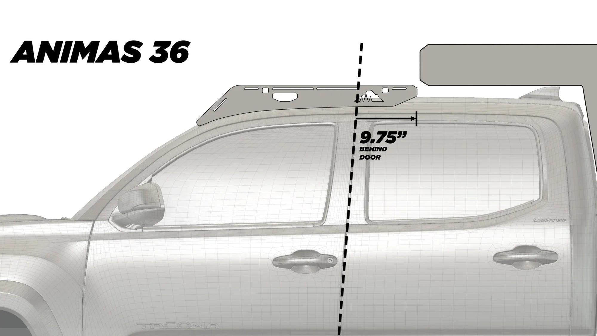 C4 FABRICATION | Tacoma 3rd & 2nd Gen 2005-2023 The Animas Camper Roof Rack Half Height