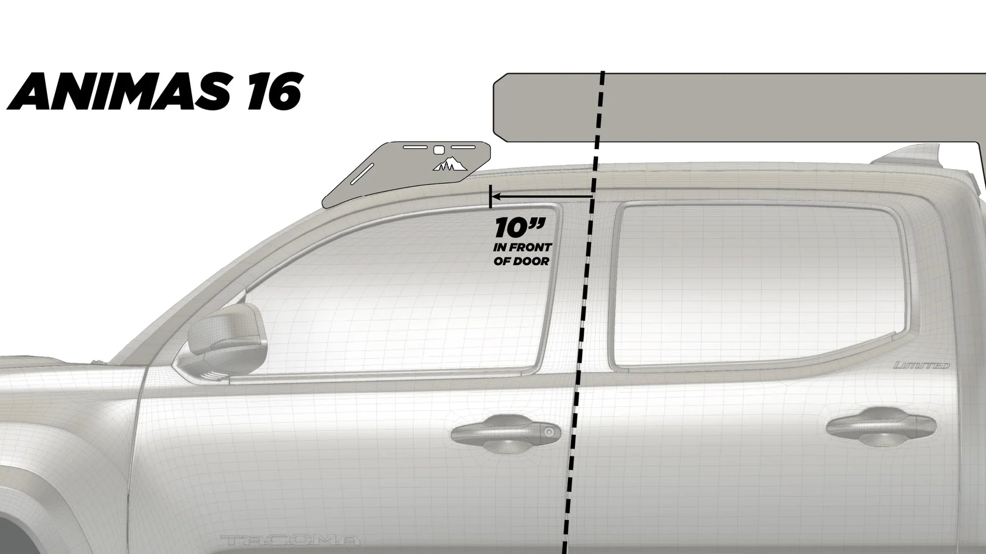 C4 FABRICATION | Tacoma 3rd & 2nd Gen 2005-2023 The Animas Camper Roof Rack Full Height