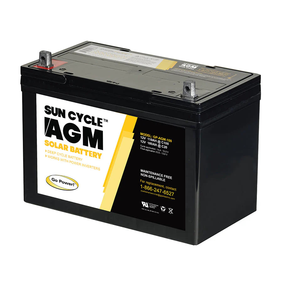 ZAMP SOLAR | Go Power 12 Volt AGM Solar Battery