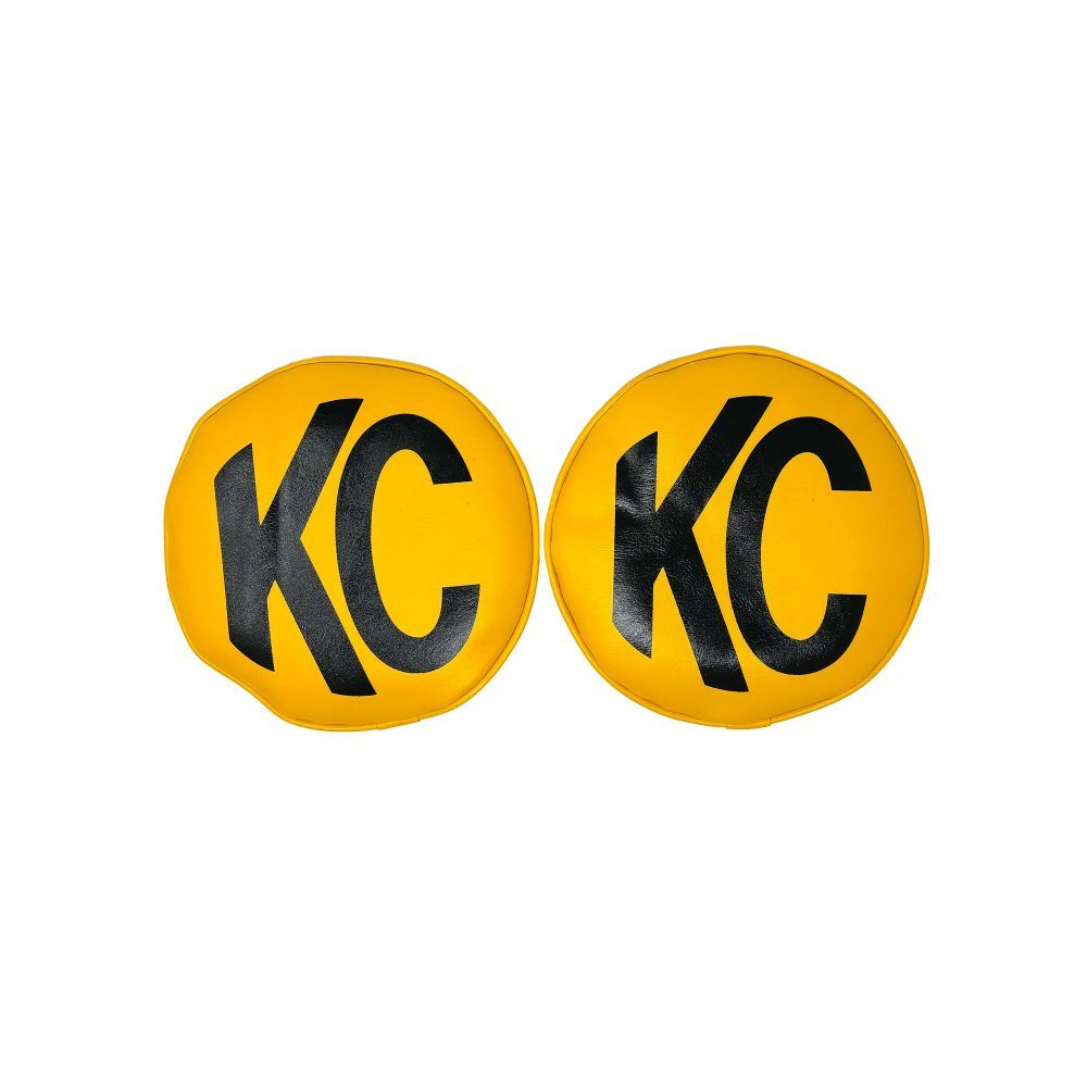 KC HILITES | Cover Retro 8" Vinyl Yellow With Black KC Soft (5801)