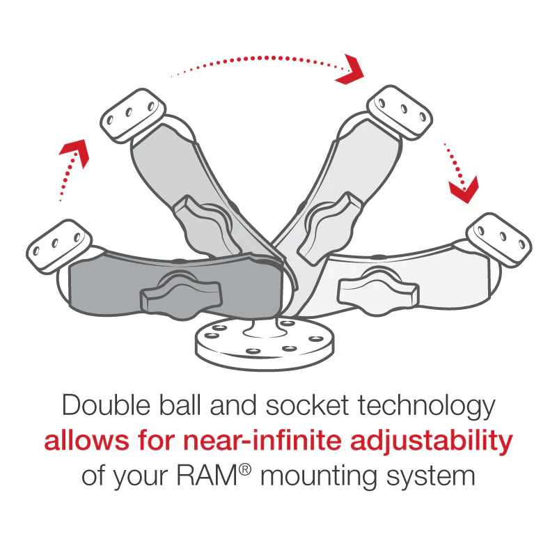 RAM MOUNTS | RAM EZ-Roll'r Powered Drill-Down Mount for Samsung XCover Pro