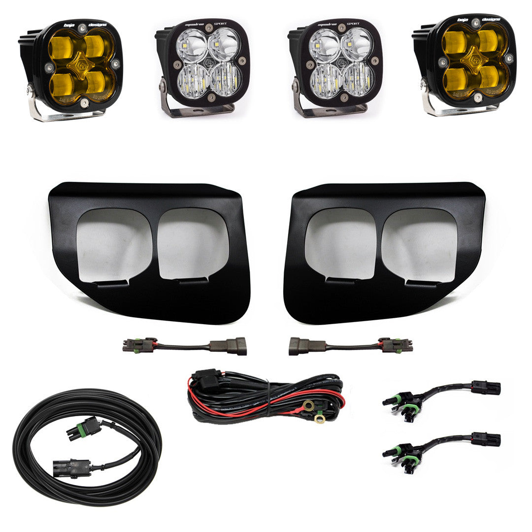 BAJA DESIGNS | Ford F-350 & 250 Super Duty 2020-2022 Squadron SAE/Sport Fog Pocket Light Kit