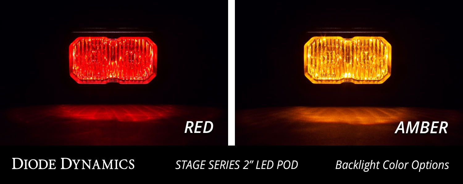 DIODE DYNAMICS | SSC2 SAE White Pro Flush Mount LED Pod (Pair)