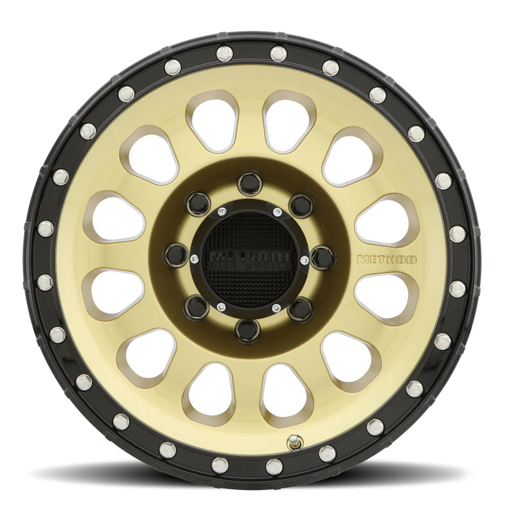 METHOD RACE WHEELS | 315 Gold Black Lip Standard Single Wheel (MR31578516100)