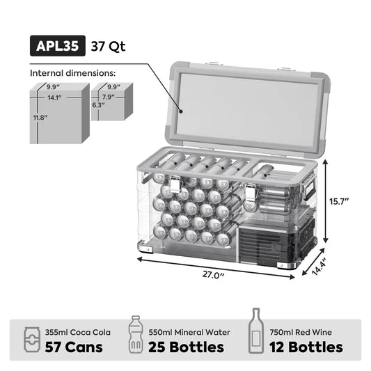 ICECO | 37QT APL35 Ultralight Aluminum Freezer