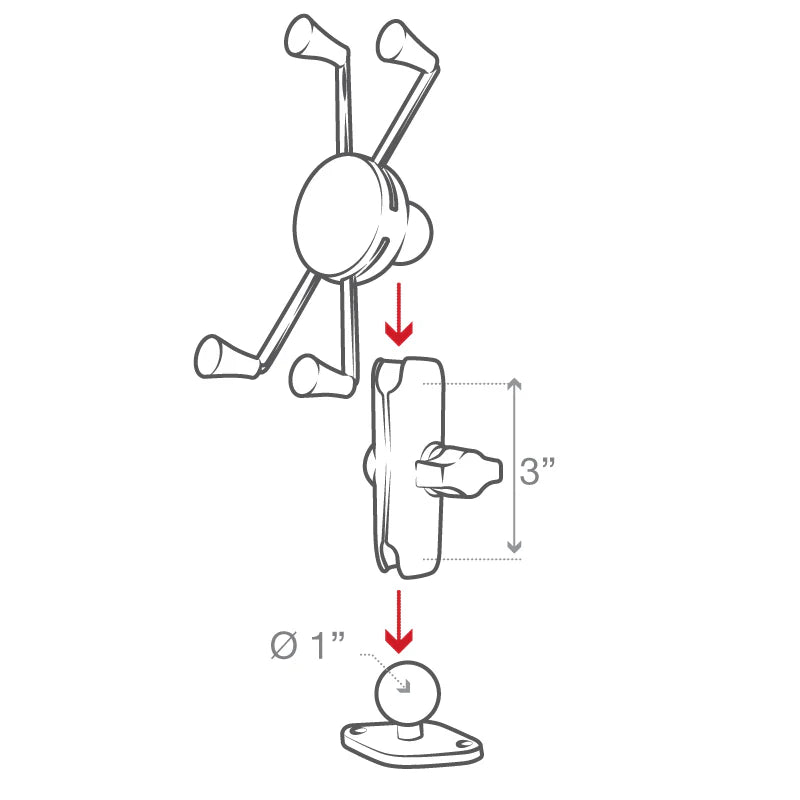 RAM MOUNTS | RAM X-Grip Large Phone Mount with Diamond Base