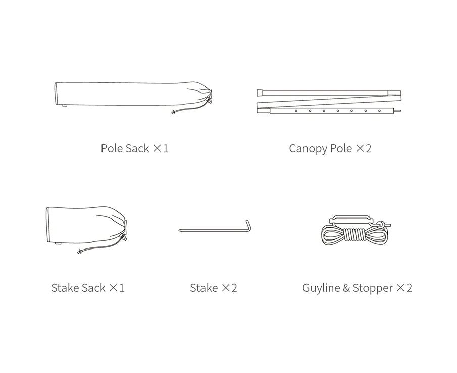 IKAMPER | Canopy Poles