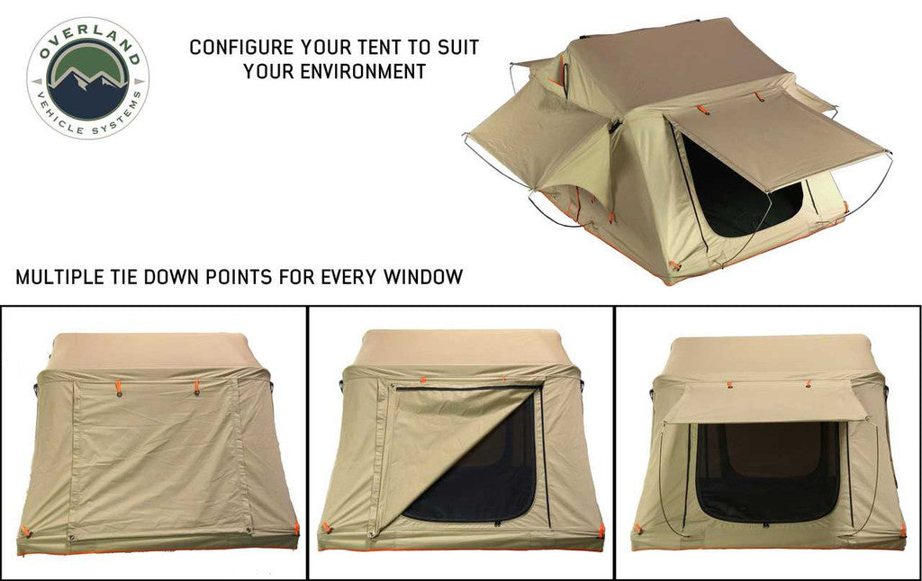 OVERLAND VEHICLE SYSTEMS | TMBK 2 Person Roof Top Tent with Rain Fly (18019933)