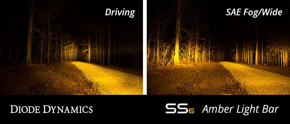 DIODE DYNAMICS | Stage Series 6" SAE Amber Light Bar (Pair)