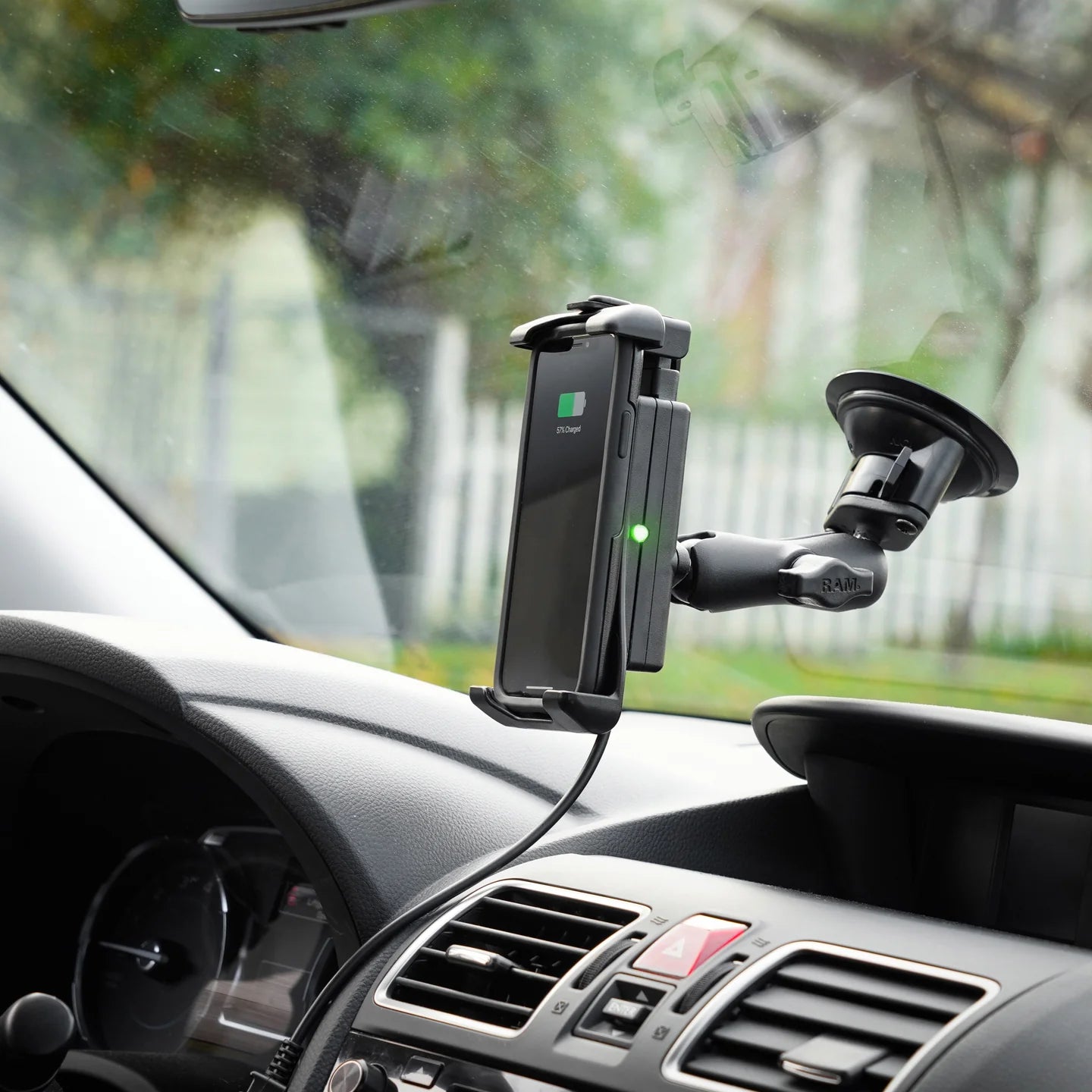 RAM MOUNTS | RAM Quick-Grip 15W Waterproof Wireless Charging Suction Cup Mount