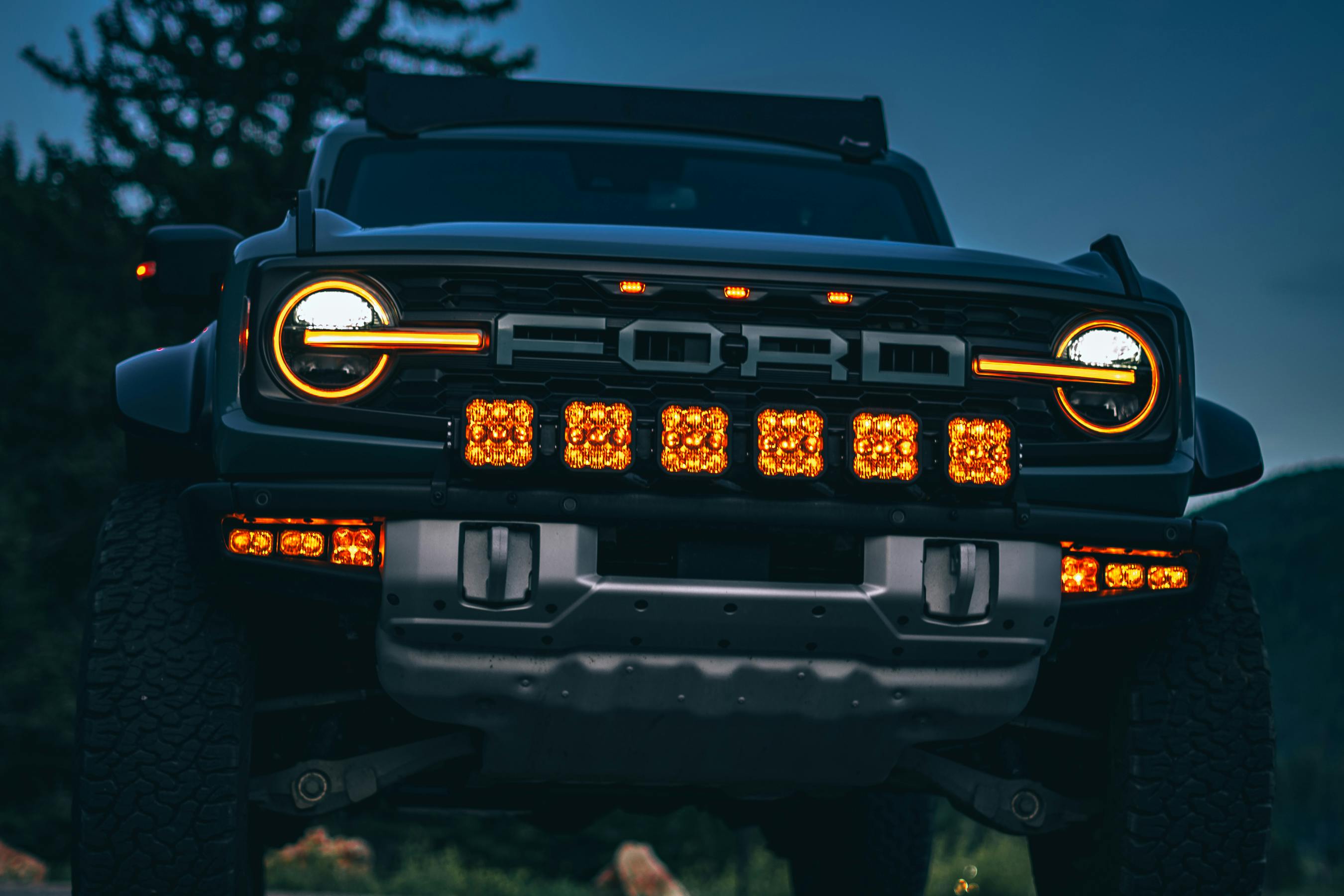 DIODE DYNAMICS | SS5 Grille CrossLink Lightbar Kit for 2021-2025 Ford Bronco (w/ Steel Bumper)