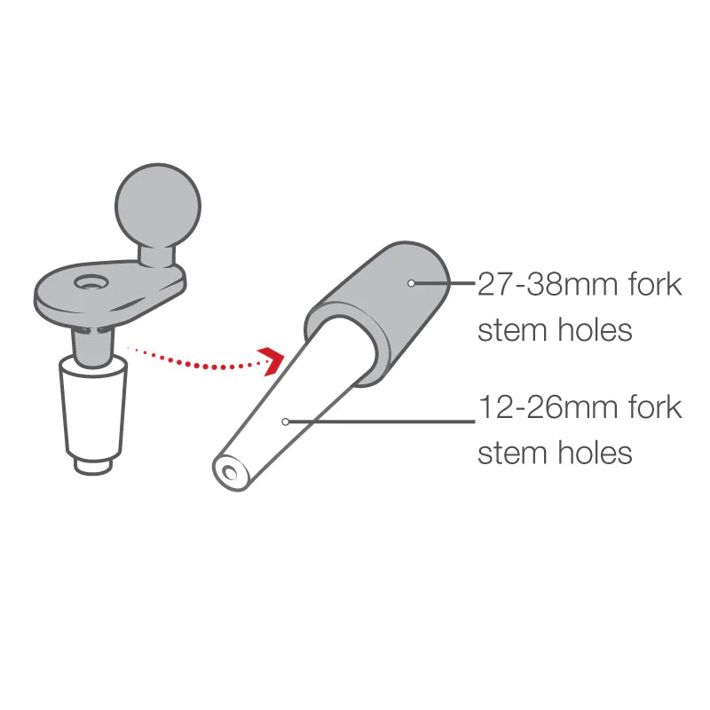 RAM MOUNTS | RAM X-Grip Large Phone Mount with Vibe-Safe & Fork Stem Base - Short
