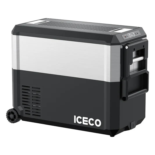 ICECO | JP Pro Series 40/51QT Dual Zone Wheeled Car Fridge With Cover-Silver