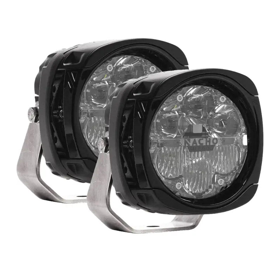 ARB 4X4 | Nacho Quatro SAE LED Auxiliary Light Combo Amber Set (PM471)