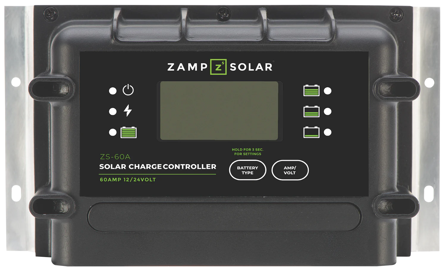 ZAMP SOLAR | 60 Amp 5 Stage PWM Charge Controller