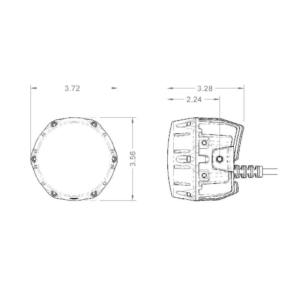 ARB 4X4 | Nacho Quatro SAE LED Auxiliary Light Combo Amber Set (PM471)