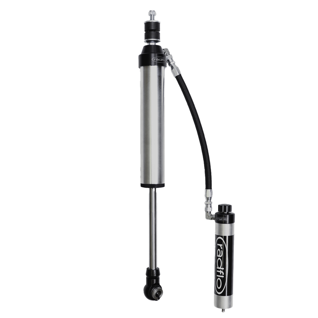 RADFLO SUSPENSION TECHNOLOGY | Sequoia 2nd Gen (2008 - 2022) Rear Shock With Remote Reservoir And Compression Adjuster (6ST-016-0A)