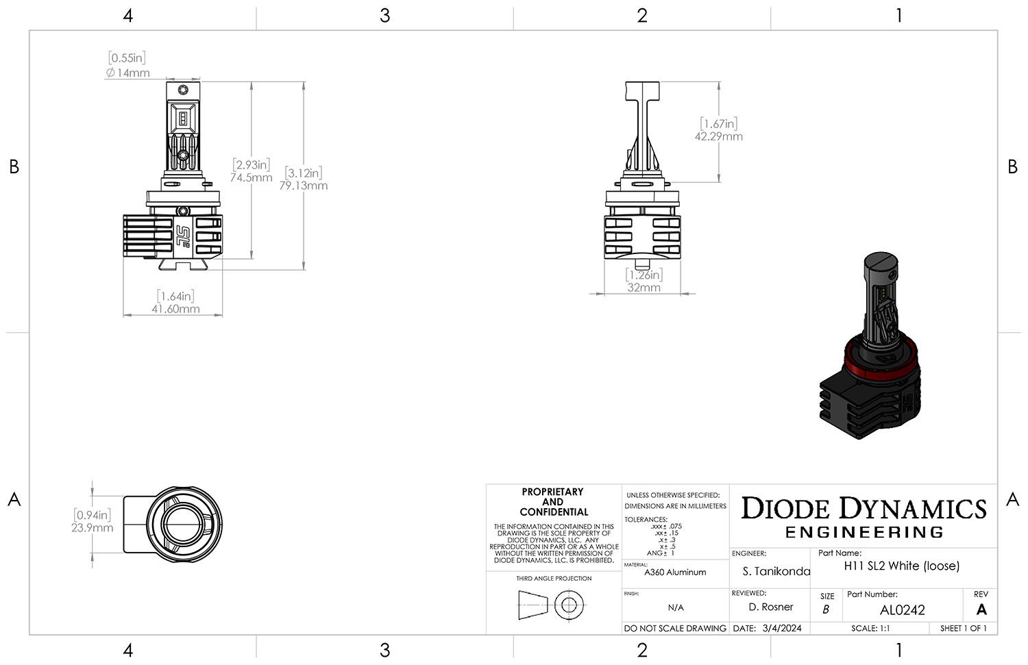 DIODE DYNAMICS | H11 SL2 LED Bulb (One)