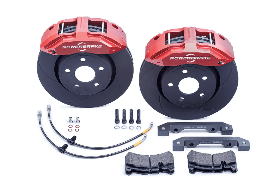 POWERBRAKE | Tacoma 3rd & 2nd Gen 2005-Current X-Line 4x4 Big Brake Stage-1 (TOY410RED)