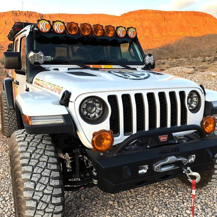 KC HILITES | 6" SlimLite LED - Light Shield - Clear (5103)