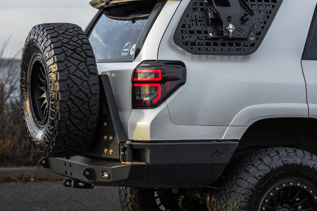 BACKWOODS ADVENTURE MODS | 4Runner 5th Gen 2014-On Hi-Lite High Clearance Dual Swing Out Rear Bumper (BWT4R5-209155B)