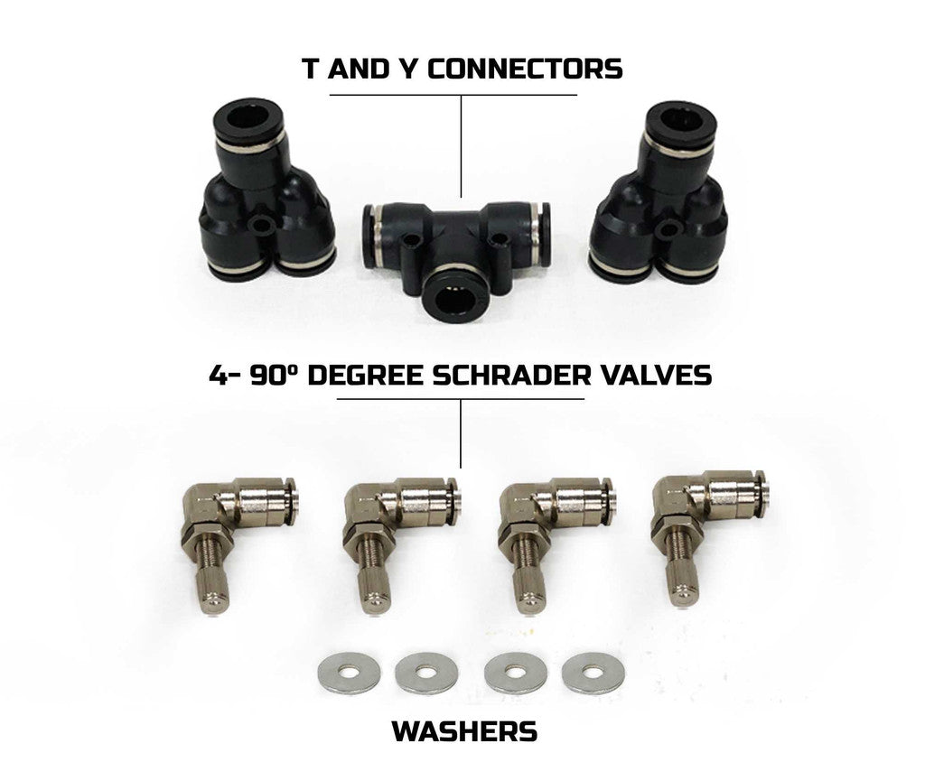 UP DOWN AIR | Jeep Wrangler JL & JLU GEN 2 4 Tire Inflation System Engine Bay Passenger Side (218-1819)