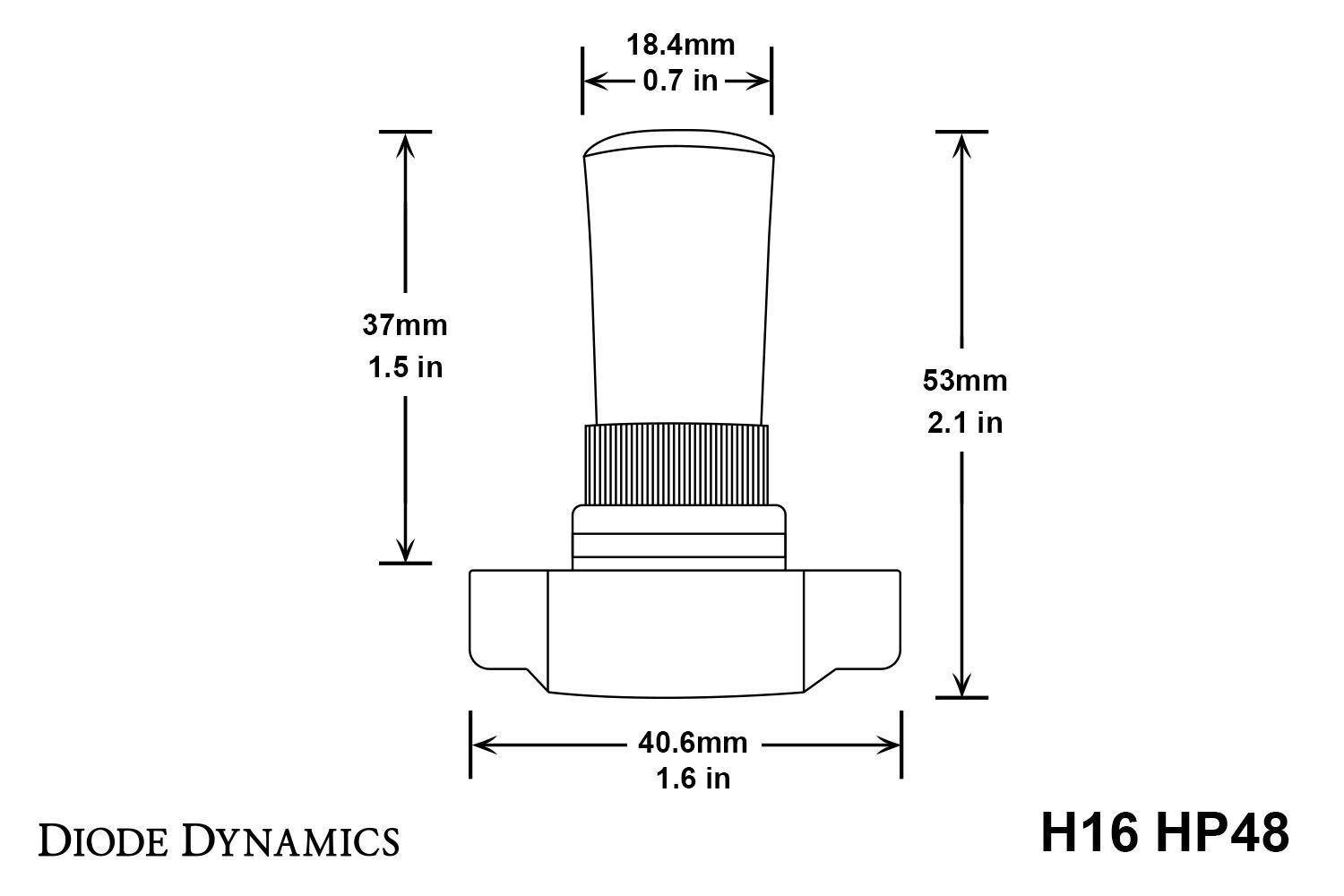 DIODE DYNAMICS | 5202/PSX24W HP48 LED Bulbs (DD0167P)