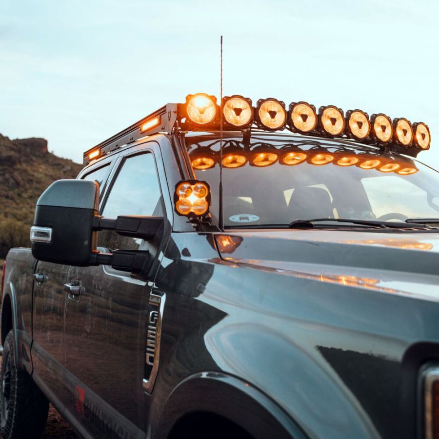 KC HILITES | Platform One Roof Rack with 360° Lighting - Ford Super Duty (2017-2025) (AK-92309)