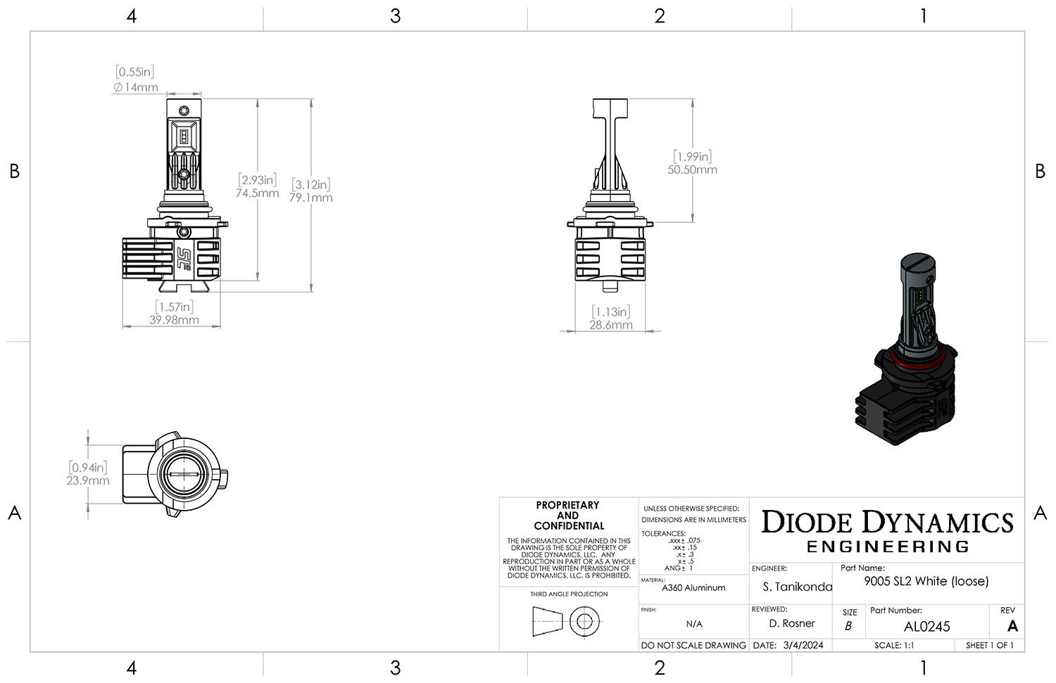 DIODE DYNAMICS | 9005 SL2 LED Bulb (One)