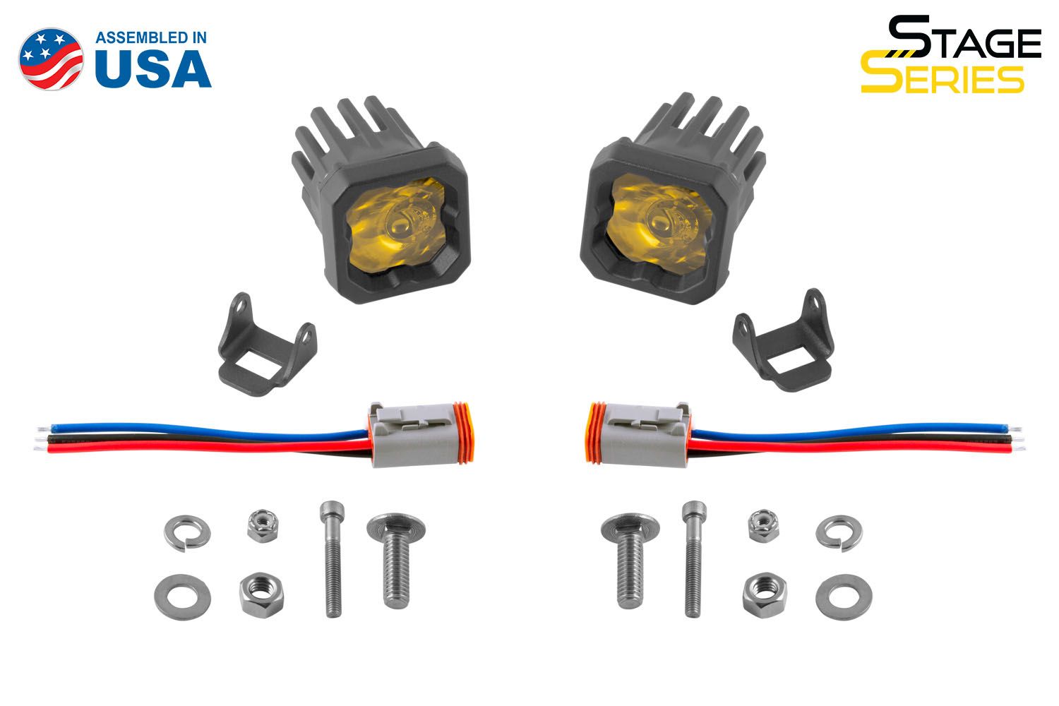 DIODE DYNAMICS | SSC1 Yellow Pro Standard LED Pod (Pair)