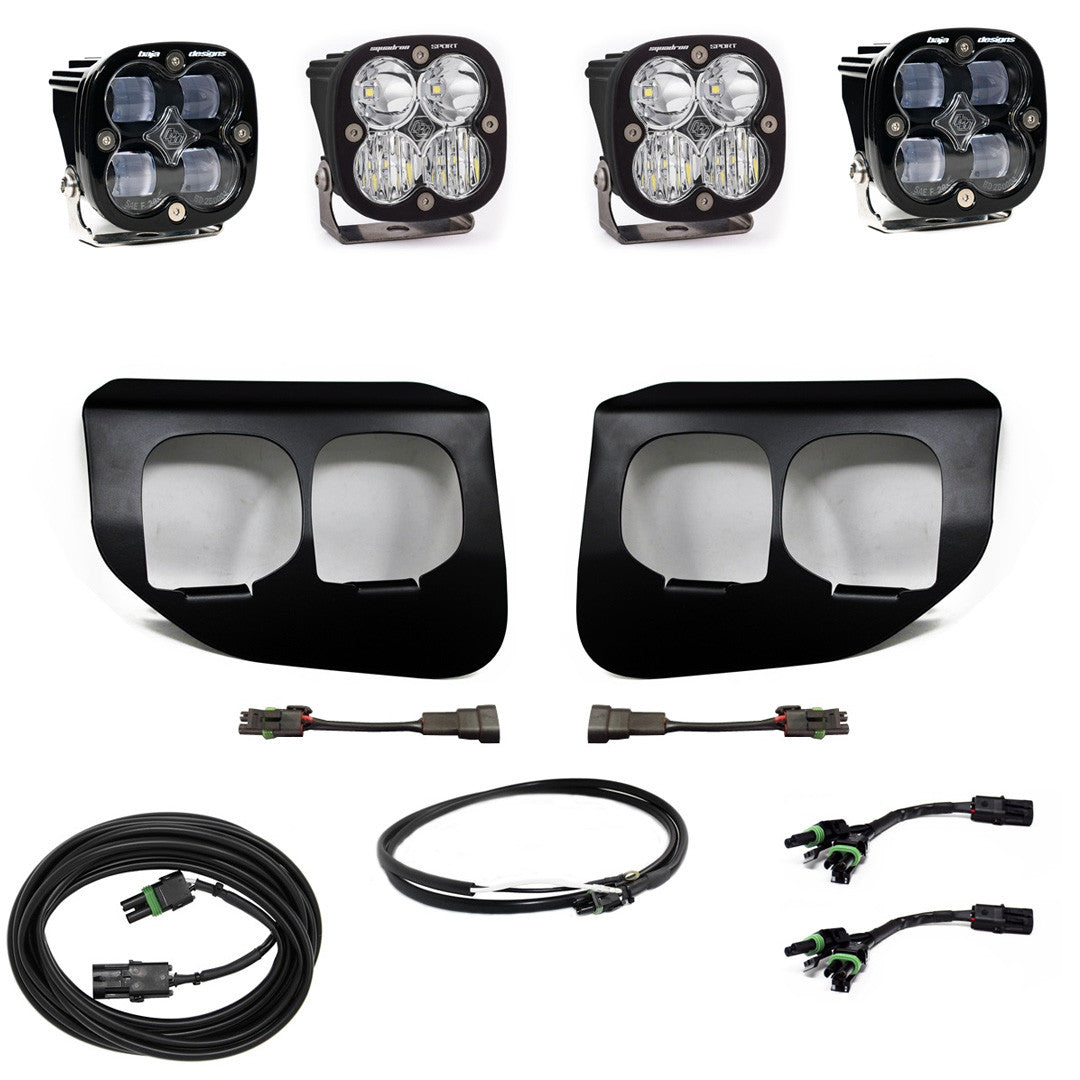 BAJA DESIGNS | Ford F-350 & 250 Super Duty 2020-2022 Squadron SAE/Sport Fog Pocket Light Kit