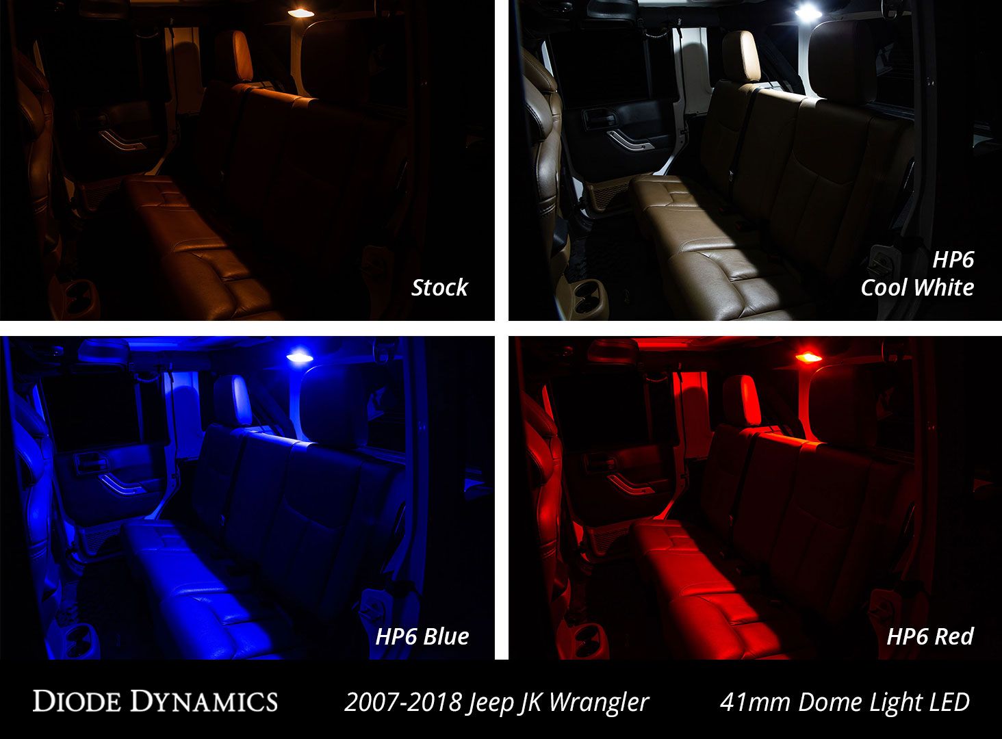 DIODE DYNAMICS | Jeep JK Wrangler 2007-2018 Interior LED Conversion Kit