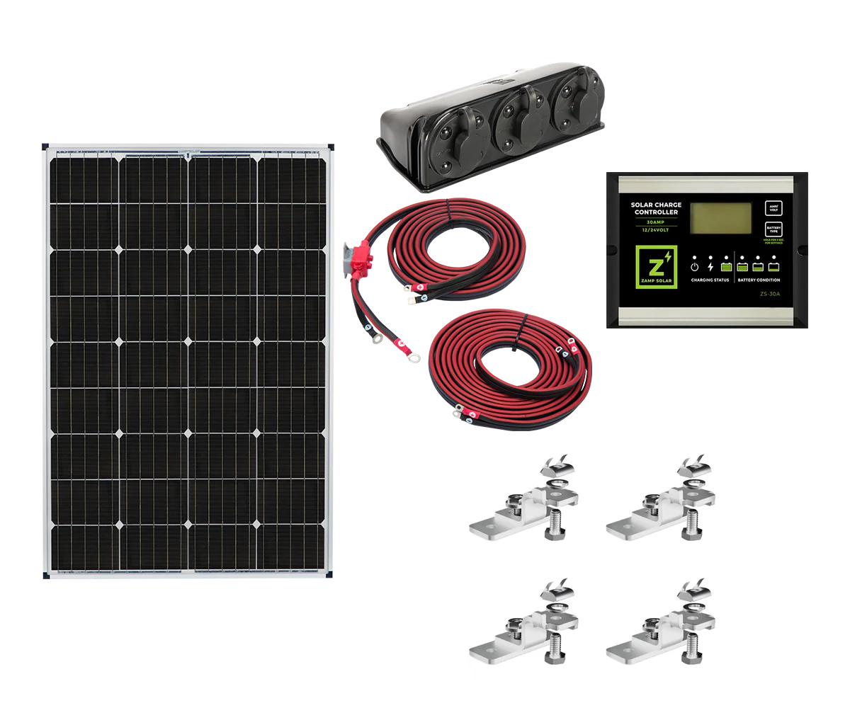 ZAMP SOLAR | 115 Watt Legacy RV Complete Kit (KIT1003)