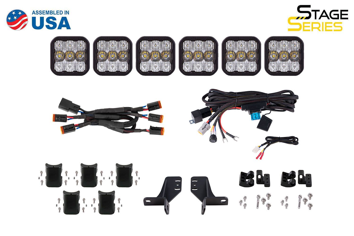 DIODE DYNAMICS | SS5 Grille CrossLink Lightbar Kit for 2021-2025 Ford Bronco (w/ Steel Bumper)