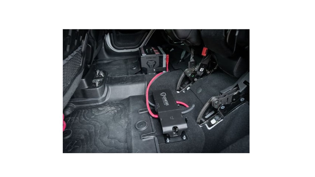 GENESIS OFFROAD | Jeep Wrangler 2020-Current Dual Battery Kit Under Seat (222-JLDG3-UNDERSEAT)