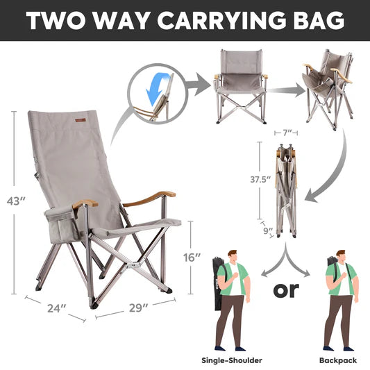 ICECO | Hi1600 High-back Camping Chair